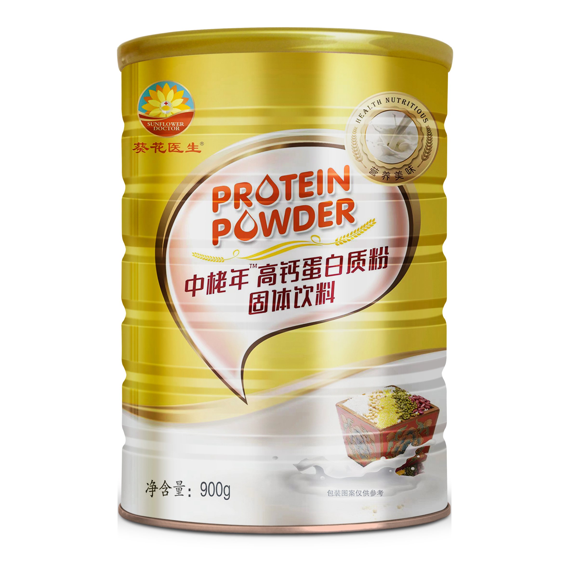 (葵花醫(yī)生)中栳年高鈣蛋白質(zhì)粉復(fù)合蛋白固體飲料